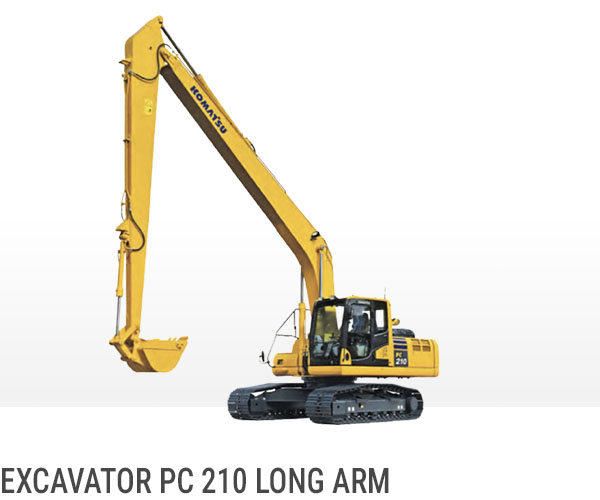 Excavator PC 210 Long Arm